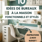 Idée de bureau à domicile moderne et pratique IKEA