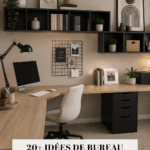 Exemple d'un bureau Ikea moderne et pratique, bien agencé