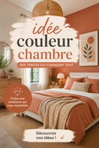 Palette de couleurs apaisantes pour une chambre chaleureuse