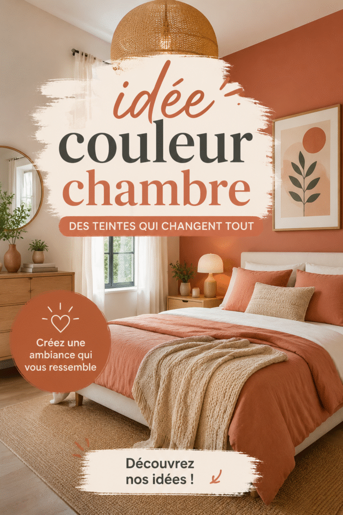 Palette de couleurs apaisantes pour une chambre chaleureuse