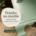 Un meuble peint avec soin sans traces de pinceau visibles