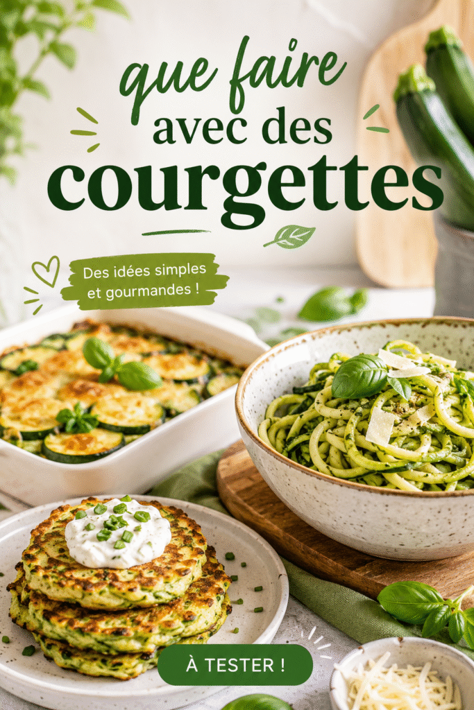 Recettes de courgettes délicieuses