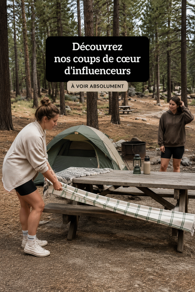 Sélection de produits recommandés par des influenceurs sur Amazon.