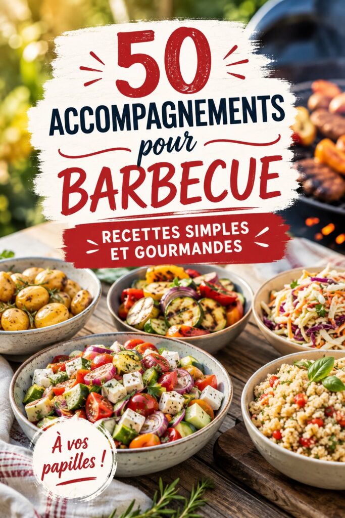 Table de barbecue avec des accompagnements savoureux et colorés.