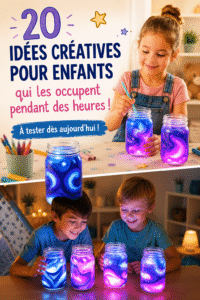 Des enfants s'amusent à réaliser des activités manuelles créatives.