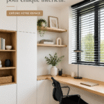 Aménagement intérieur moderne et durable avec des meubles en matériaux écoresponsables.