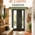 Une entrée de maison chaleureusement aménagée avec des éléments de décoration pratiques.