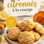 Biscuits citronnés à la courge posés sur une table de camping
