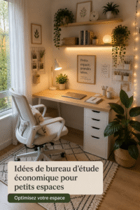 Aménagement d'un bureau à petit budget dans une petite pièce