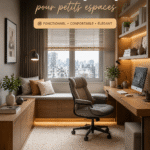 Aménagement d'un bureau pratique et fonctionnel dans un petit espace de travail
