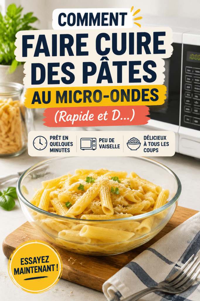 Un bol de pâtes au micro-ondes prêt à être dégusté, idéal pour les repas de camping