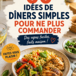Un plat de dîners simples préparé en camping avec des ingrédients frais.