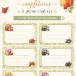 Étiquettes personnalisées à imprimer pour pots de confiture