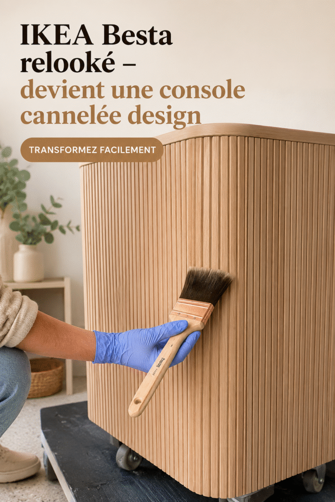 Transformation d'un meuble IKEA en console design
