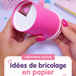 Vue de plusieurs créations en papier colorées, idéales pour le bricolage en famille.