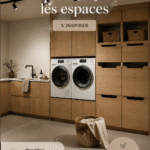 Un salon décoré chaleureusement avec des couleurs douces et du mobilier confortable.