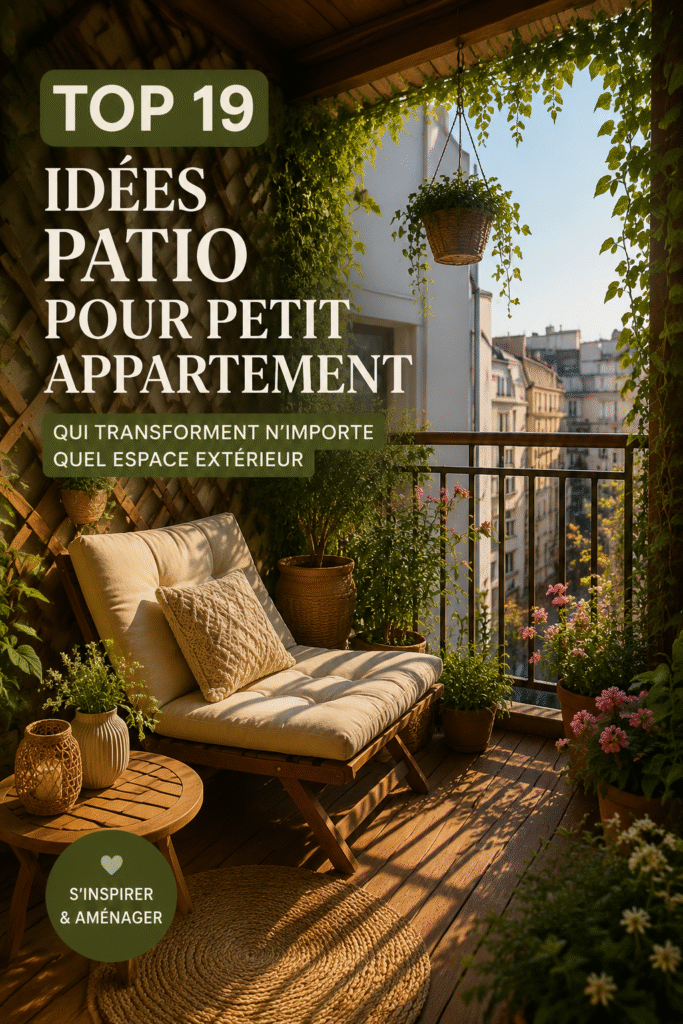 Un petit patio accueillant avec des plantes et du mobilier confortable.