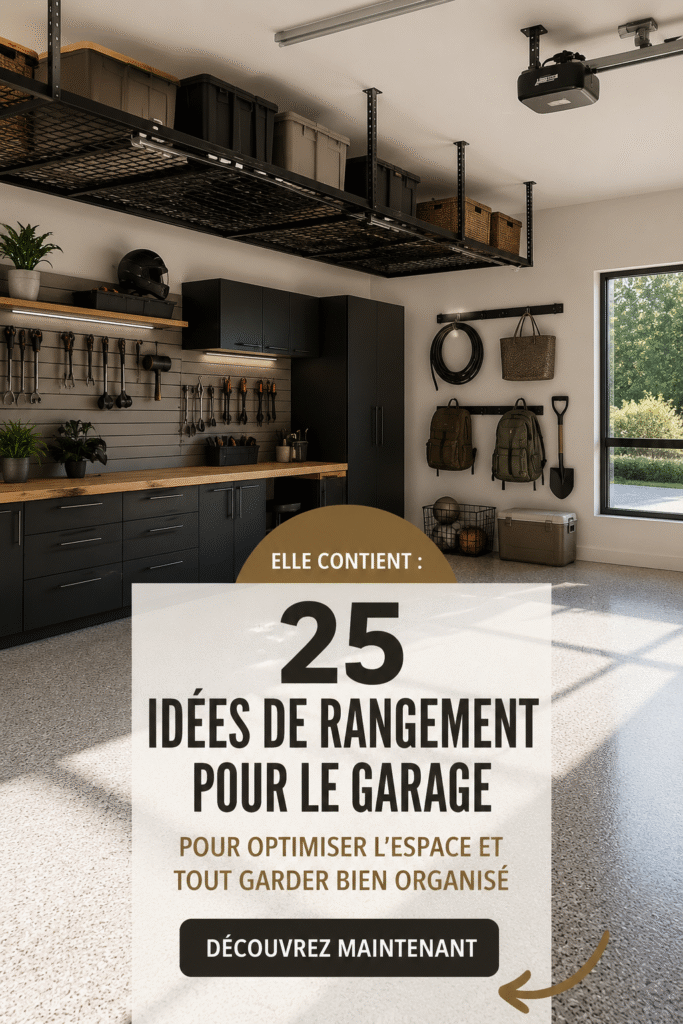 Un camping bien organisé avec rangement efficace pour équipement et cuisine.