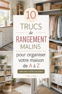 Image d'une maison bien rangée et organisée, mettant en avant des espaces de rangement efficaces.