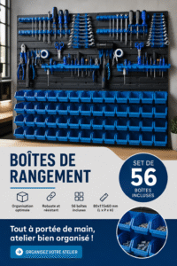 Boîtes de rangement en plastique idéales pour un camping organisé et une cuisine optimisée.