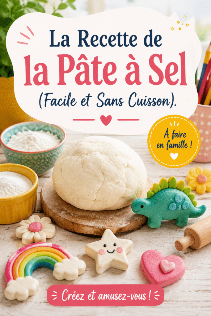 Pâte à sel faite maison, créative et colorée