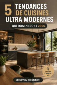 Cuisine moderne de camping avec des équipements pratiques et un aménagement optimisé