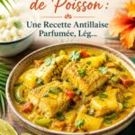 Colombo de poisson savoureux, plat antillais en extérieur