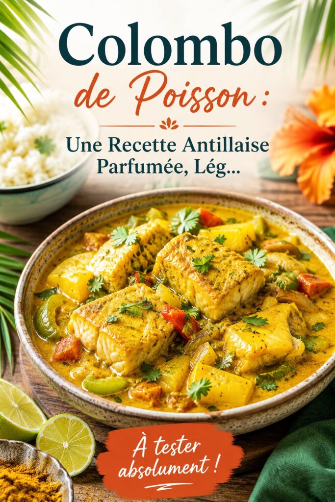 Colombo de poisson savoureux, plat antillais en extérieur