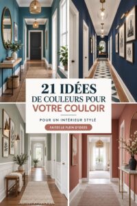 Couloir modernisé avec une peinture pastel accueillante