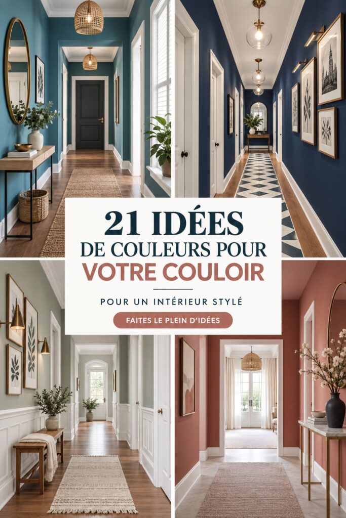Couloir modernisé avec une peinture pastel accueillante