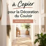 Couloir décoré avec goût et style, alliant fonctionnalité et esthétique.