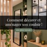 Couloir bien aménagé avec décoration simple et élégante