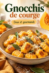 Un plat de gnocchis de courge savoureux, servi sur une table de camping