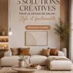 Un salon aménagé avec goût, alliant confort et style