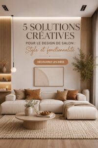 Un salon aménagé avec goût, alliant confort et style