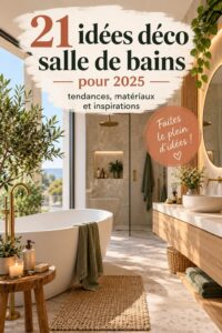 Salle de bains moderne avec des éléments écologiques et des couleurs apaisantes