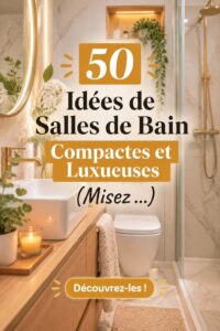 Salle de bain élégante et compacte avec des éléments modernes et pratiques