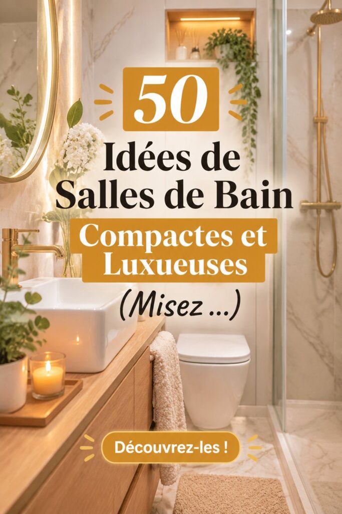 Salle de bain élégante et compacte avec des éléments modernes et pratiques