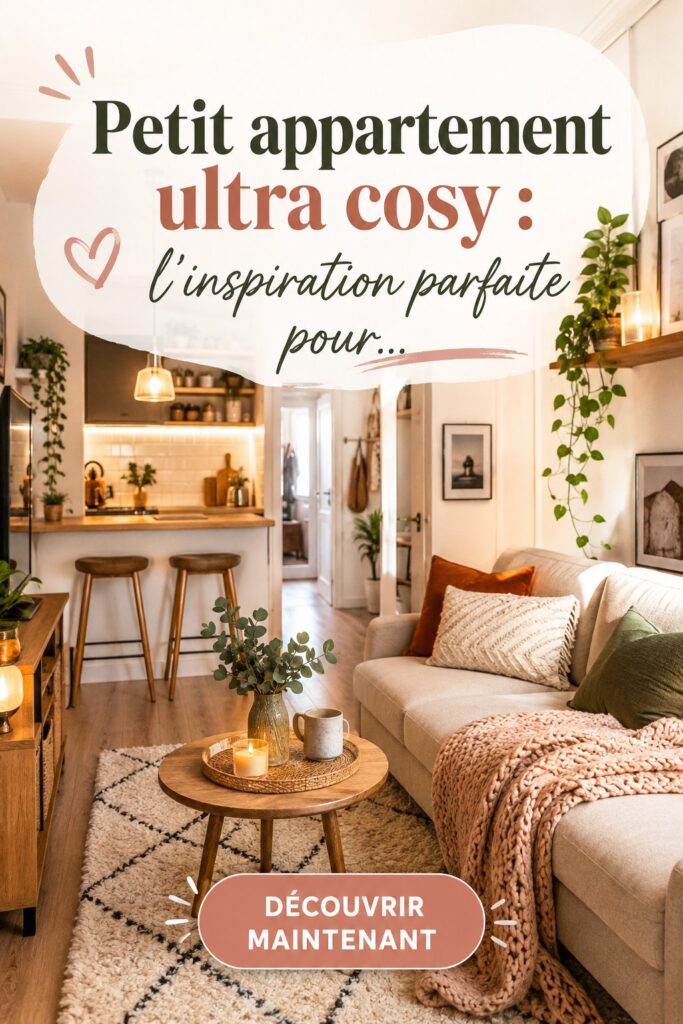 Un petit appartement chaleureux avec un décor cosy et accueillant.