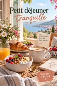 Petits déjeuners simples et savoureux en camping avec des fruits et du pain