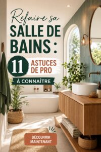 Salle de bains rénovée avec style et fonctionnalité, décor moderne.