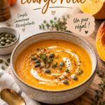 Soupe de courge rôtie avec cruouche