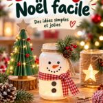 Des matériaux colorés pour un bricolage de Noël festif.