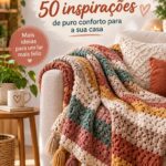 Couverture au crochet chaleureuse dans un salon élégant