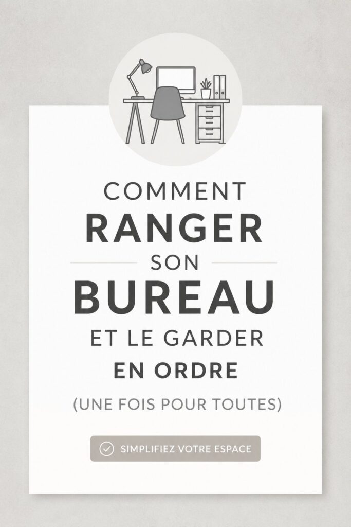 Bureau bien organisé avec des fournitures à portée de main