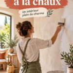 Mur peint en Tadelakt, offrant une finition chaleureuse et texturée.