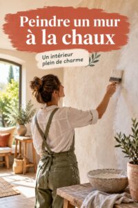 Mur peint en Tadelakt, offrant une finition chaleureuse et texturée.