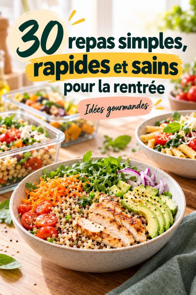 Assiette remplie de recettes saines pour le camping